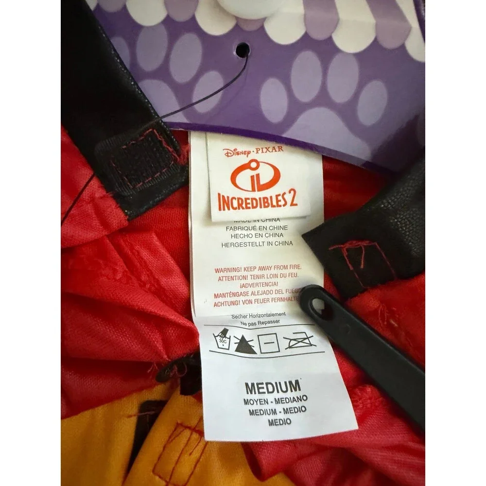 New Rubies Disney Pixar Incredibles Pet Costume Shirt Size Medium